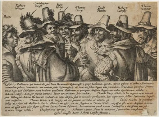 Gunpowder Plot Conspirators, by Unknown 19th Century