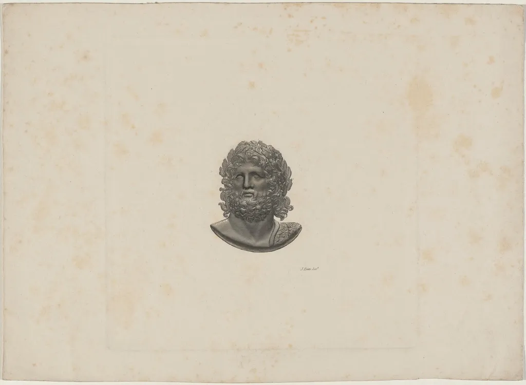 Head of a Man Crowned with Laurel: Homer, by Unknown 19th Century, 1850
