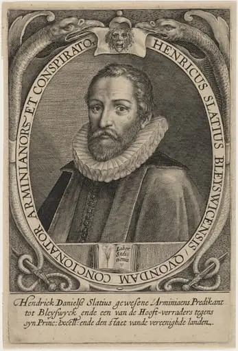 Hendrick Daniels Slatius, Preacher, by Unknown 19th Century