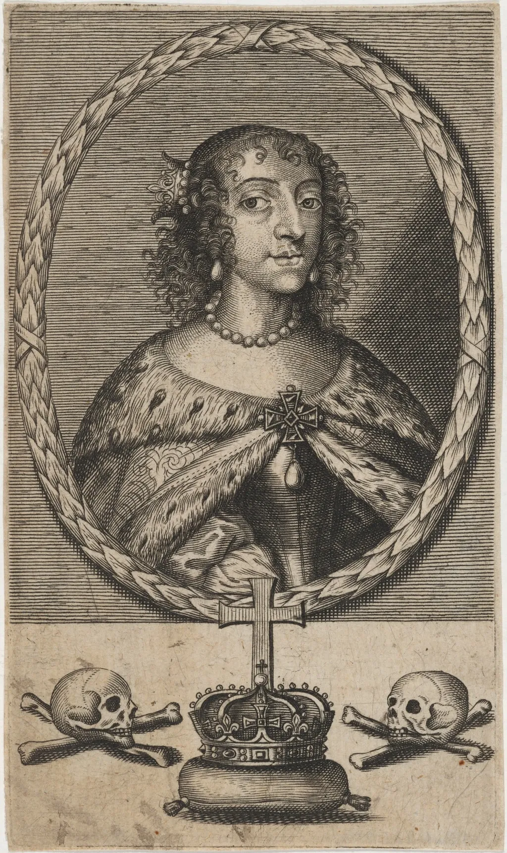 Henrietta Maria, by Unknown 19th Century, ink, 1850