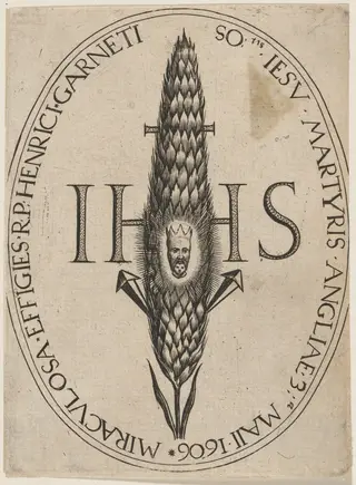 Henry Garnett, His Face in the Miraculous Corn Straw, by Unknown 19th Century, 1850