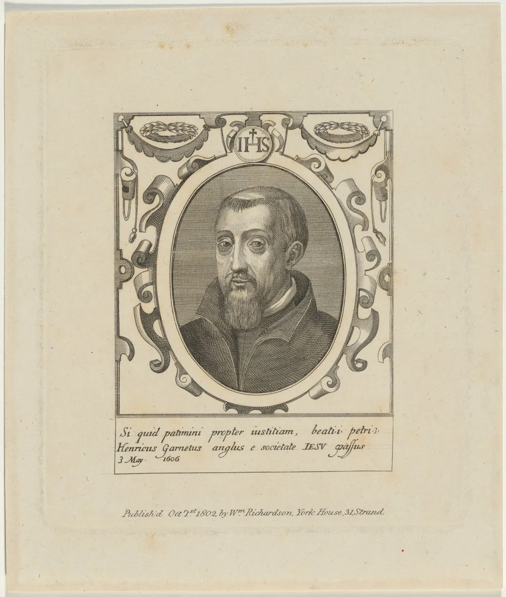 Henry Garnett, Jesuit Priest, by Unknown 19th Century, 1606