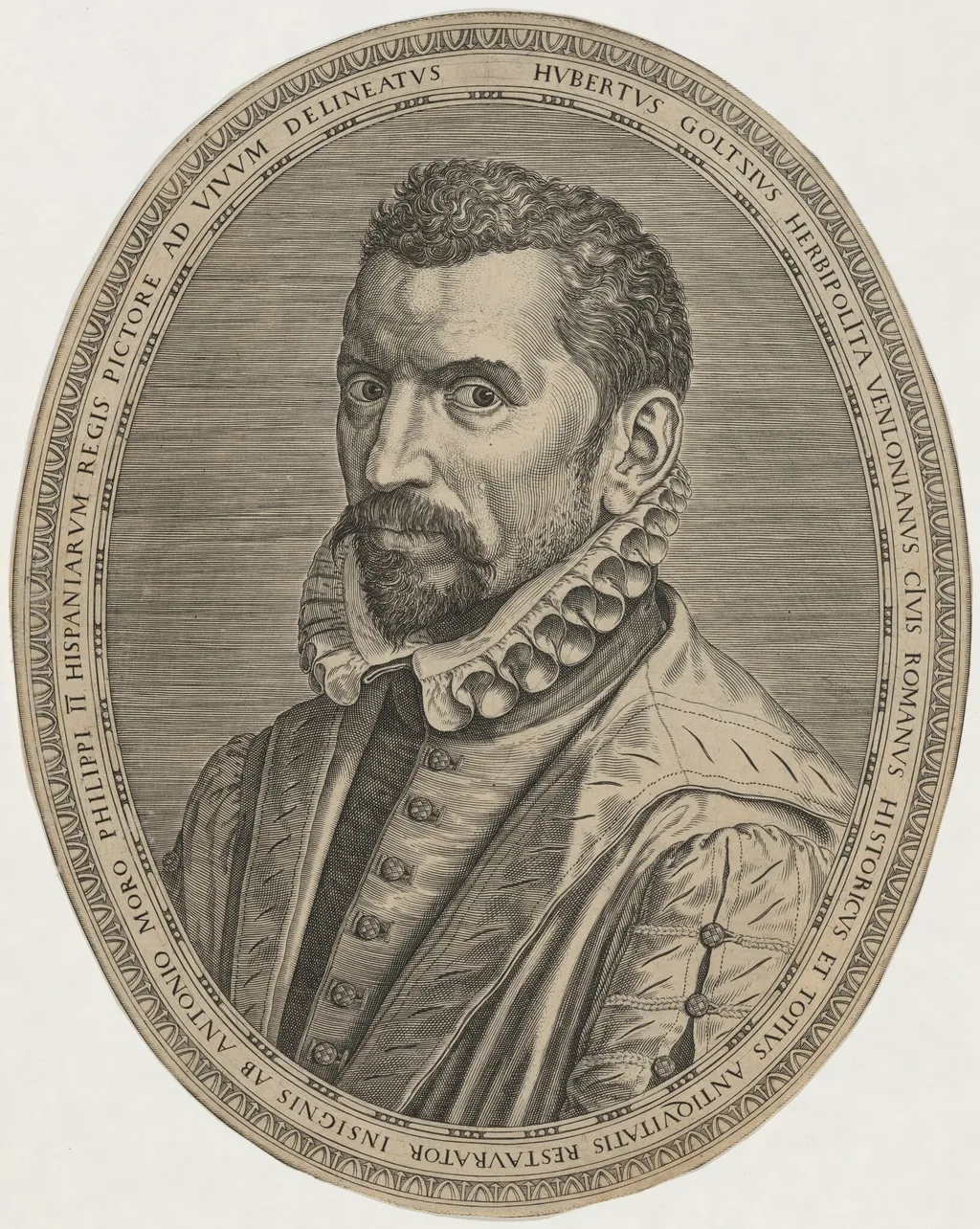 Hubert Goltzius, by Unknown 19th Century, ink, 1850