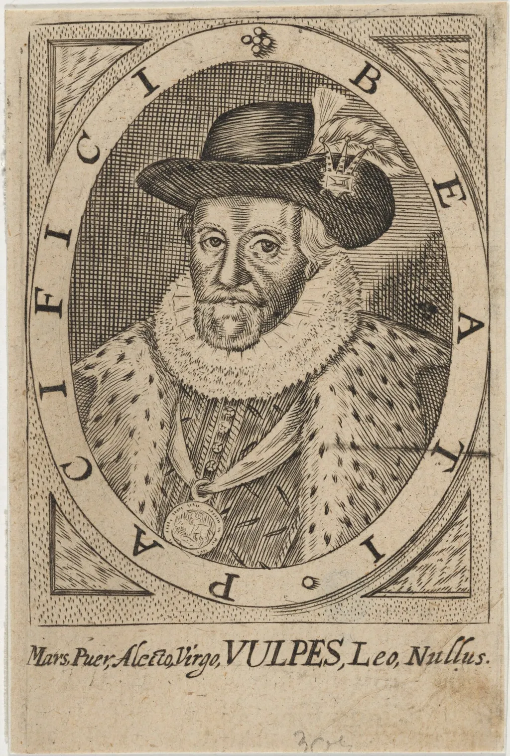 James I, by Unknown 19th Century, ink, 1850