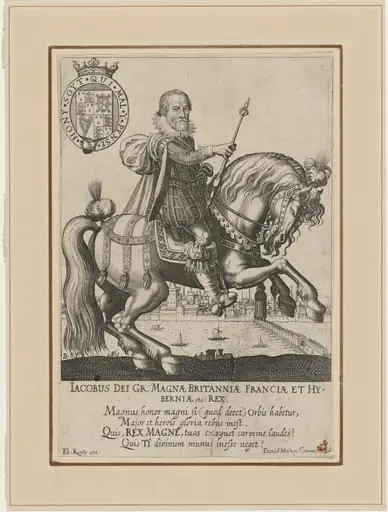James I on Horseback, by Unknown 19th Century