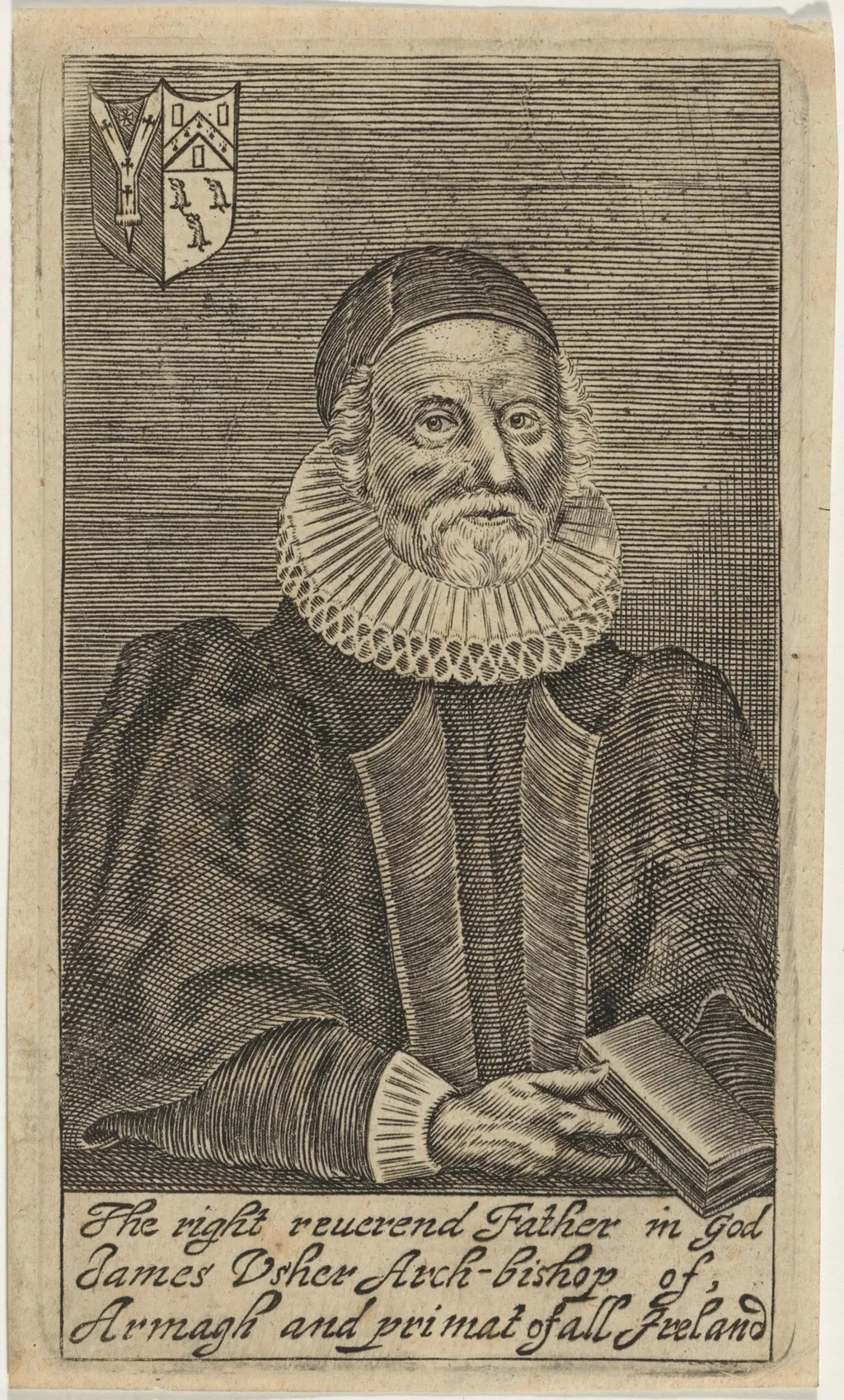 James Ussher, Archbishop of Armagh, by Unknown 19th Century, ink, 1850