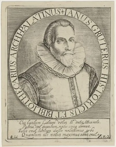 Jan Gruter, Writer, Critic and Scholar, by Unknown 19th Century