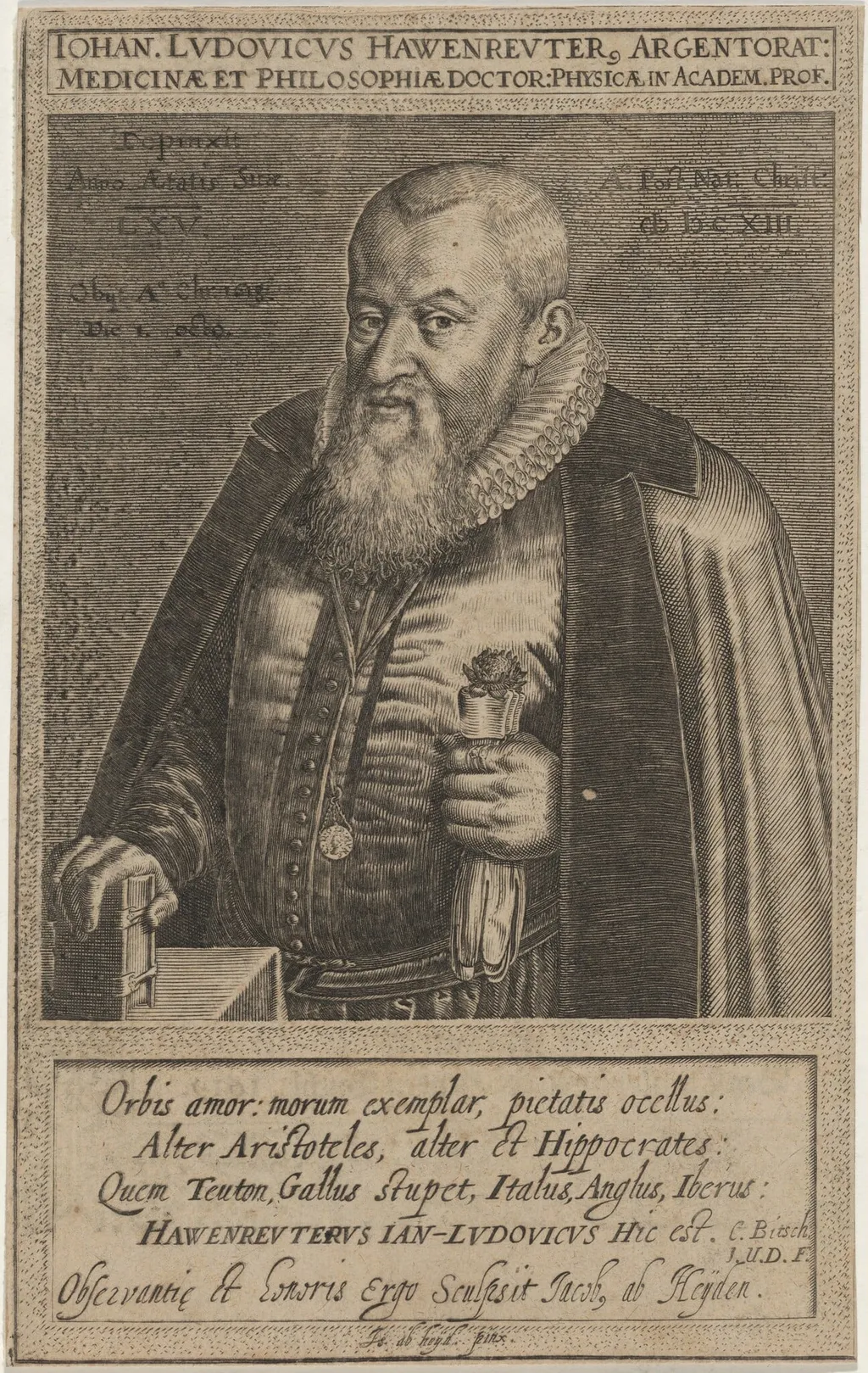 Johan Ludovicus Hawenrenter, by Unknown 19th Century, ink, 1850