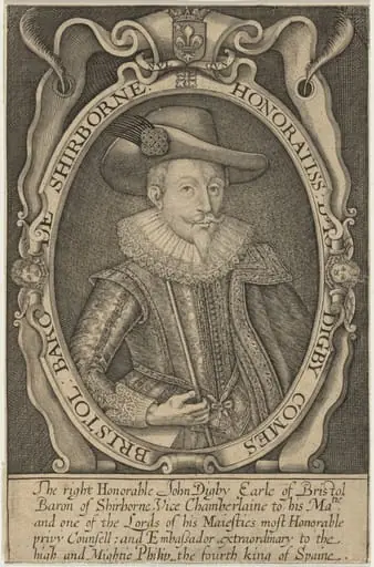 John Digby, Earl of Bristol, Ambassador to Spain, by Unknown 19th Century