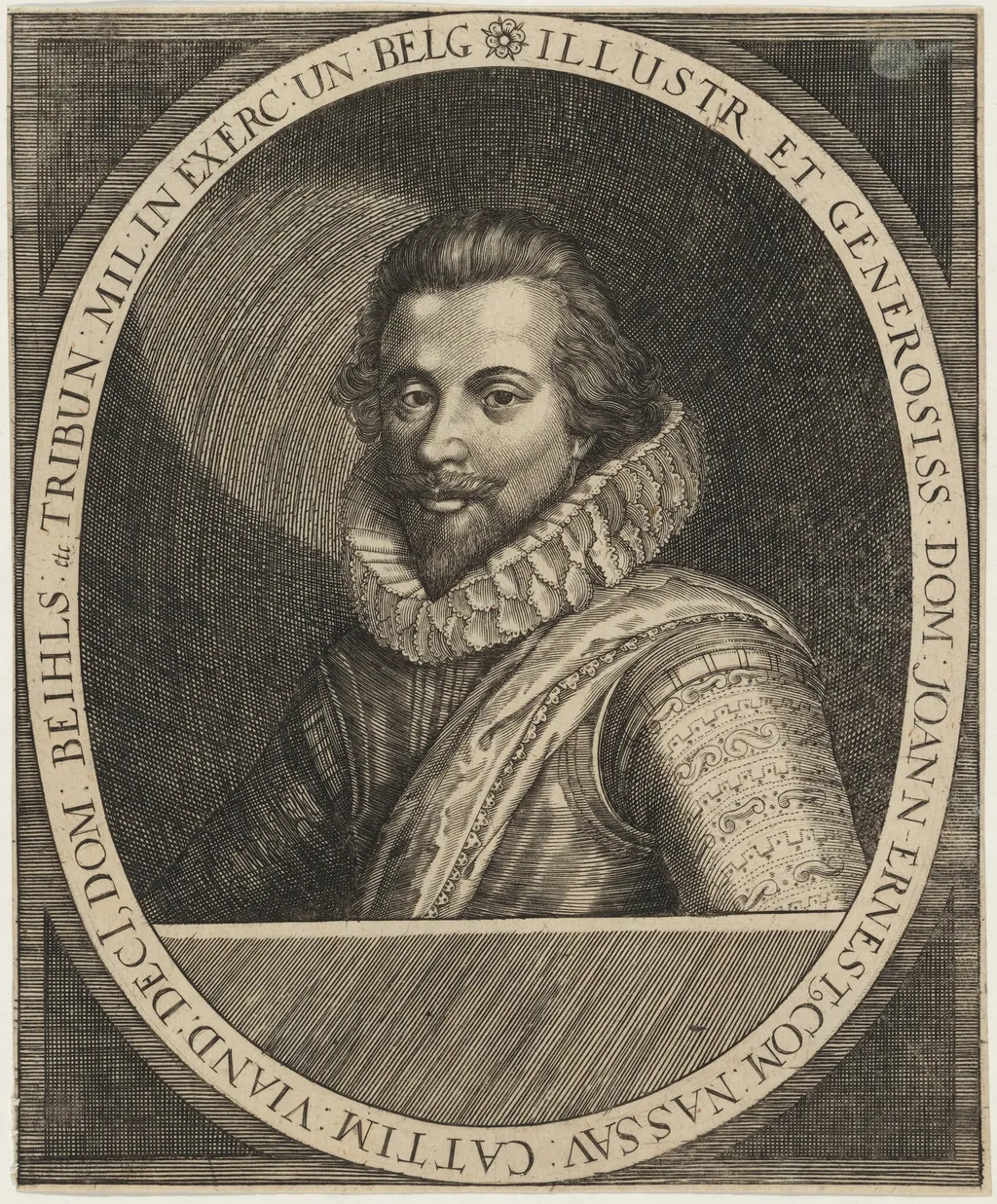 John Ernest of Nassau, by Unknown 19th Century, ink, 1850