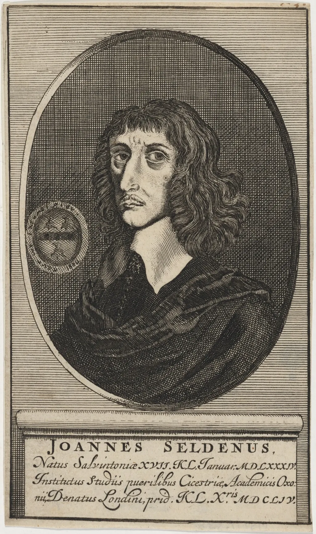 John Selden, by Unknown 19th Century, ink, 1850