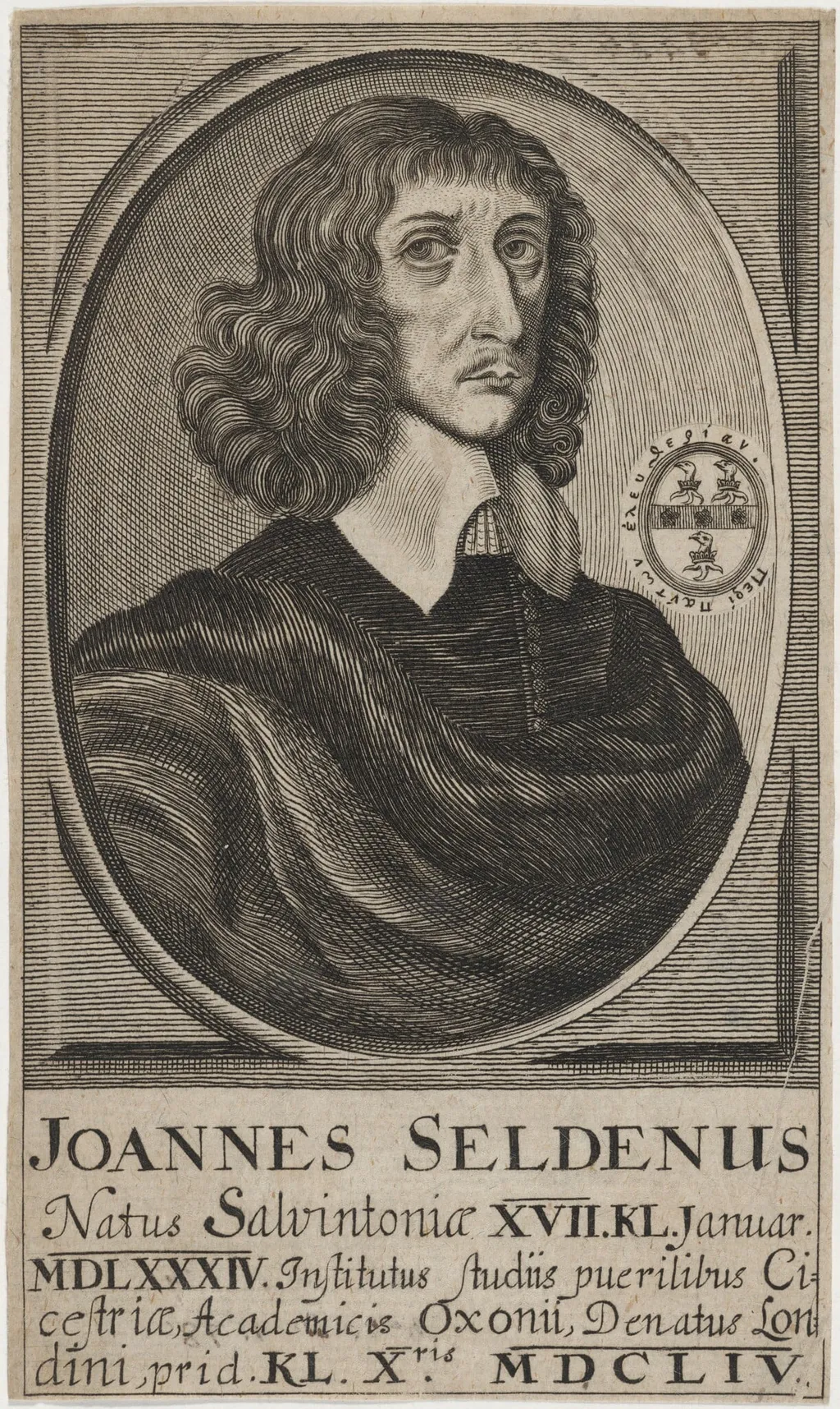John Selden, by Unknown 19th Century, ink, 1850