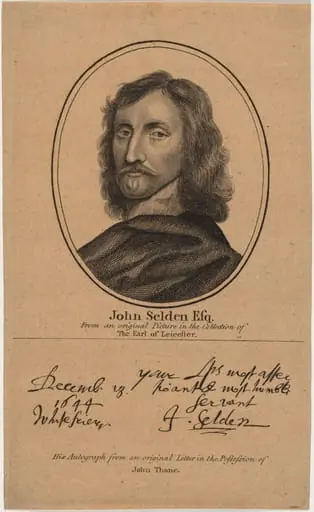 John Selden, Esq., Jurist and Antiquary, by Unknown 19th Century