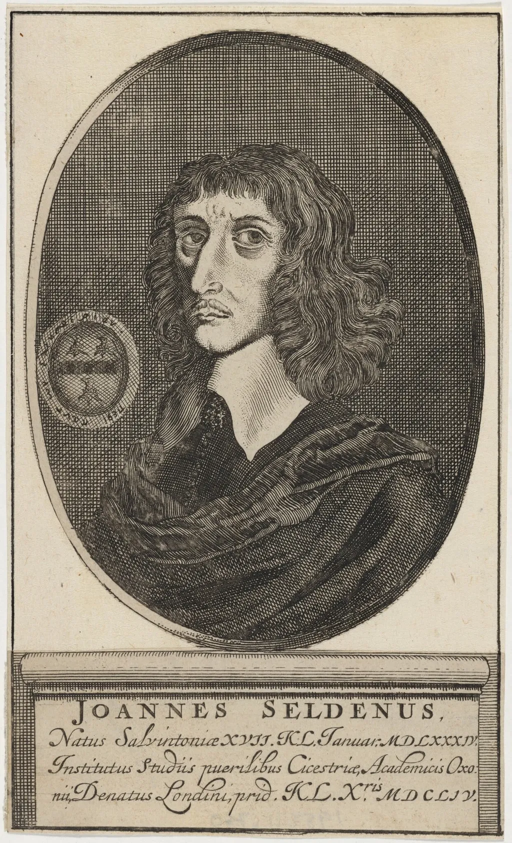 John Selden, Jurist and Antiquary, by Unknown 19th Century, ink, 1850