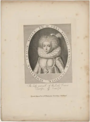 Lady Frances Howard, Countess of Somerset, by Unknown 19th Century