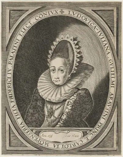 Louise Juliana, Wife of Frederick IV, by Unknown 19th Century