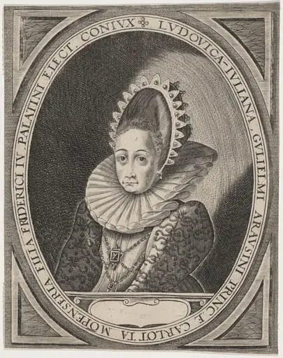 Louise Juliana, Wife of Frederick IV, by Unknown 19th Century