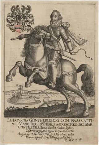 Ludovick Guntherus of Nassau, by Unknown 19th Century, 1850
