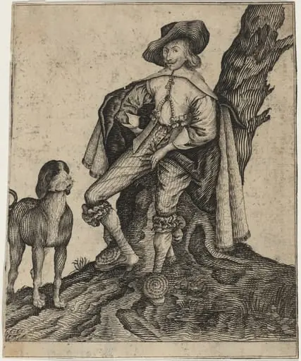 Man With a Dog, by Unknown 19th Century