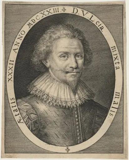 Man With Ruffled Collar, by Unknown 19th Century