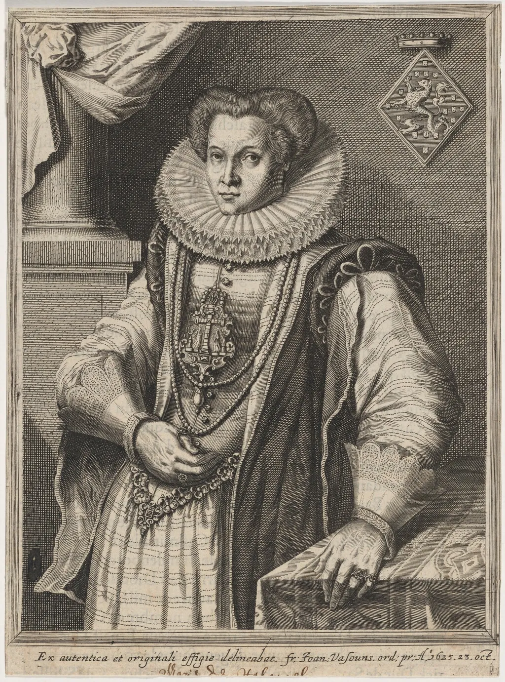 Marie de Medici (?), by Unknown 19th Century, ink, 1625