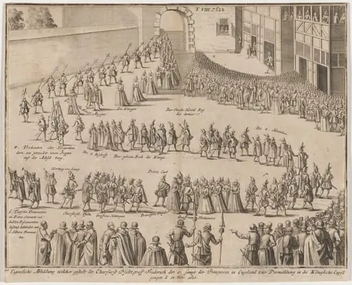 Marriage of Elizabeth to Frederick V of Bohemia, February 14, 1613, by Unknown 19th Century