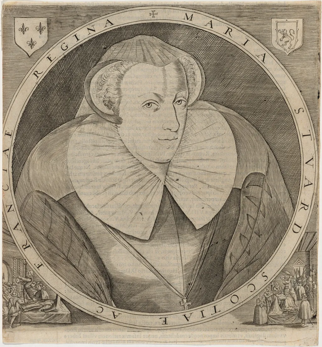 Mary, Queen of Scots, by Unknown 19th Century, ink, 1850