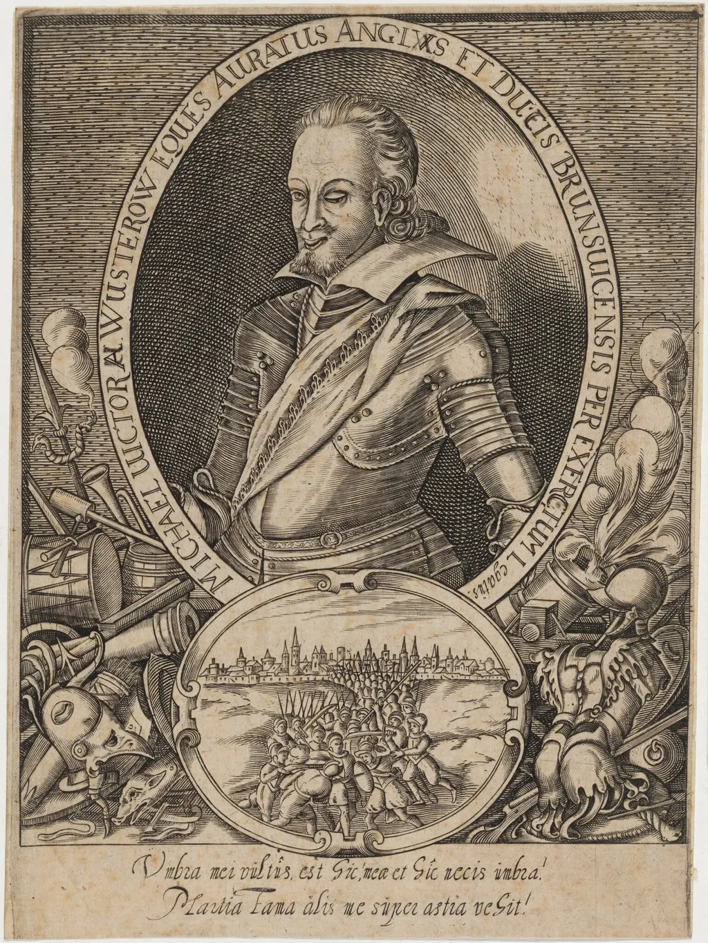 Michael Victor von Wusterow (?), by Unknown 19th Century, ink, 1850