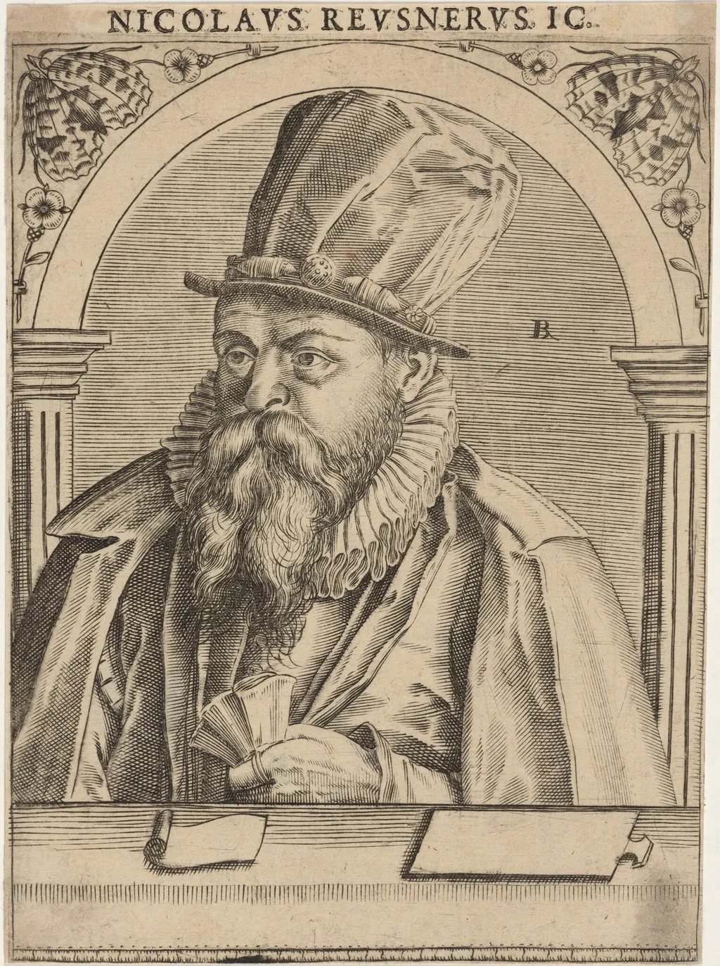 Nicolas Reusner, by Unknown 19th Century, ink, 1850