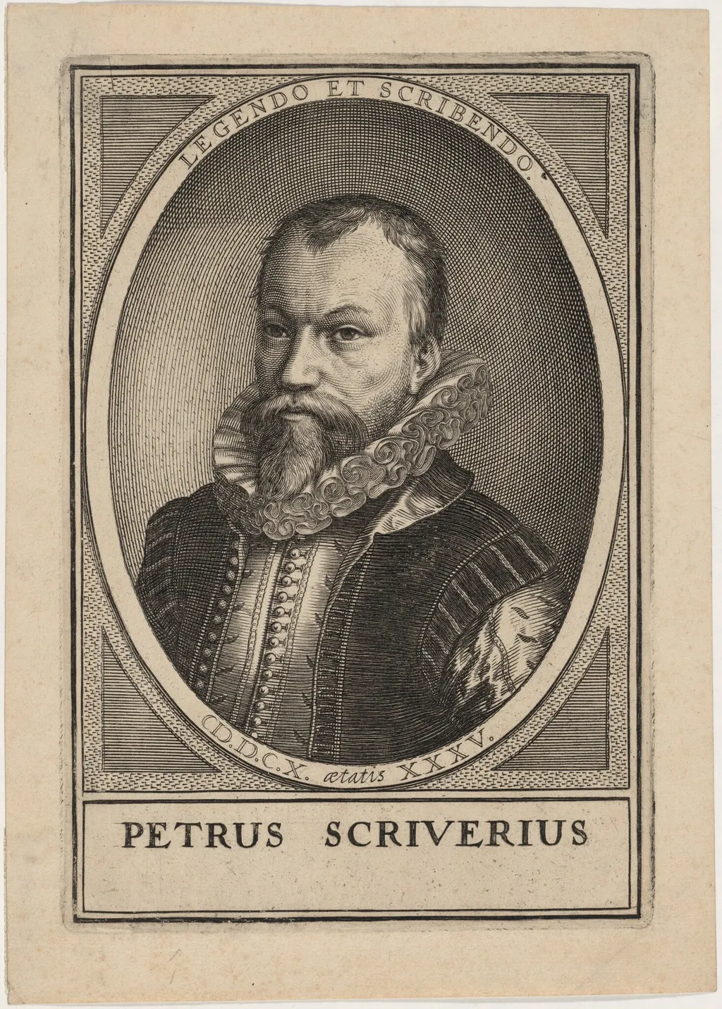 Petrus Scriverius, by Unknown 19th Century, ink, 1850