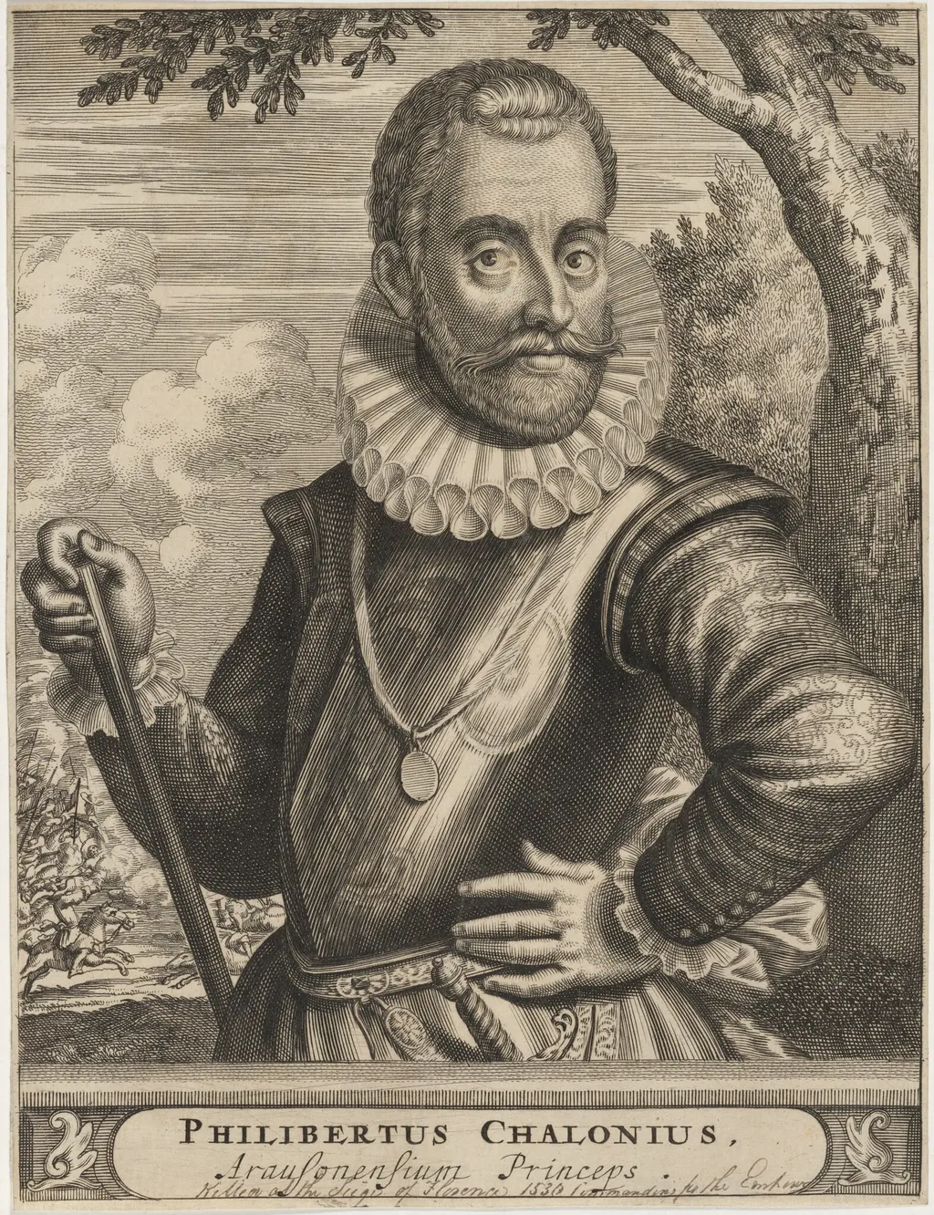 Philibert, Prince of Orange, by Unknown 19th Century, ink, 1850