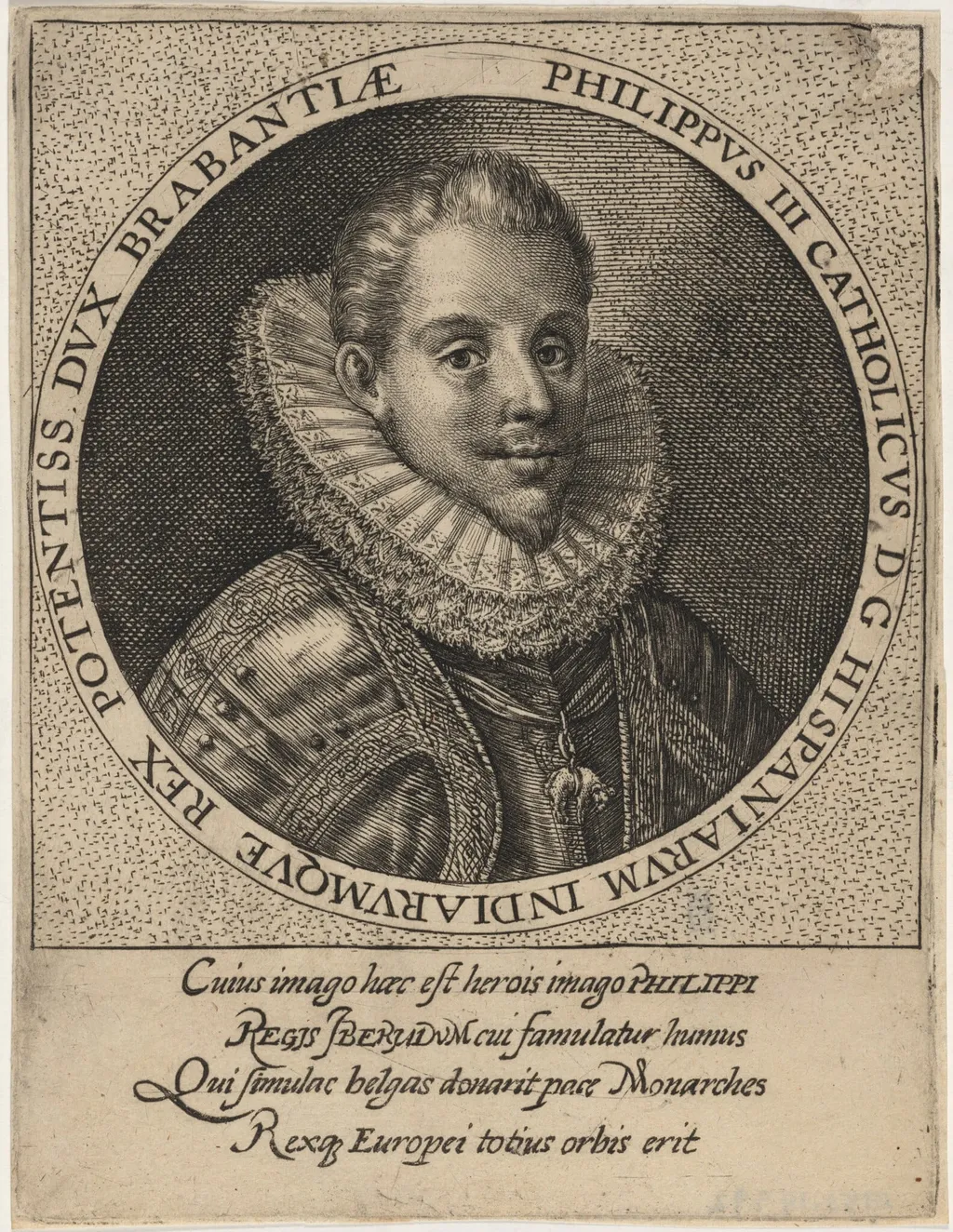 Philip III, King of Spain, by Unknown 19th Century, ink, 1850
