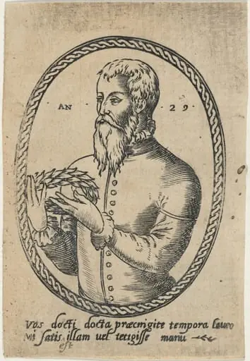 Portrait of a Man Holding a Laurel Wreath, by Unknown 19th Century