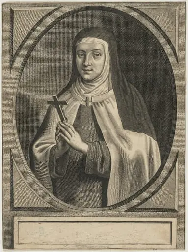 Portrait of a Nun Holding Crucifix, by Unknown 19th Century