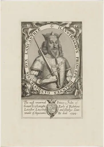 Prince John of Gaunt, Duke of Lancaster, by Unknown 19th Century