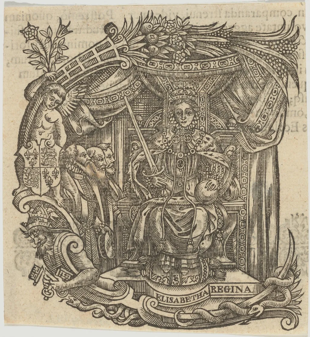 Queen Elizabeth Memorial, by Unknown 19th Century, ink, 1850