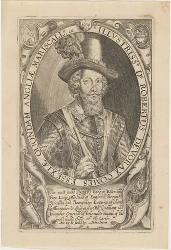 Robert Devereux, Second Earl of Essex, by Unknown 19th Century