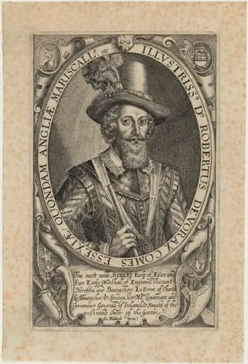 Robert Devereux, Second Earl of Essex, by Unknown 19th Century