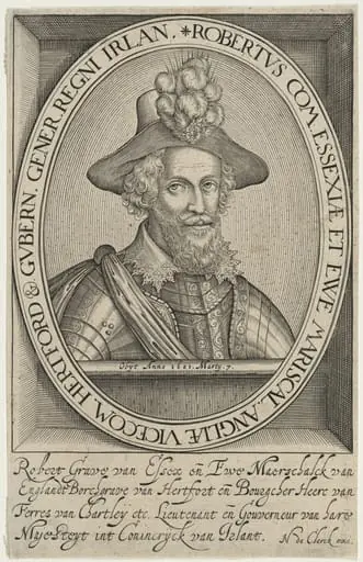 Robert Devereux, Second Earl of Essex, by Unknown 19th Century