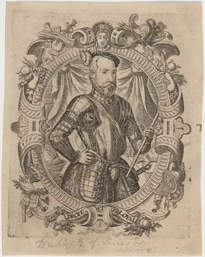 Robert Dudley, Earl of Leicester, by Unknown 19th Century