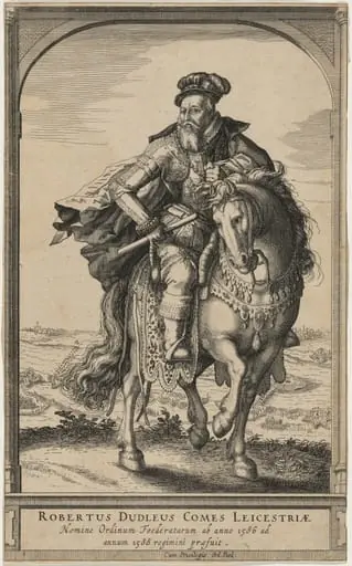 Robert Dudley, Earl of Leicester on Horseback, by Unknown 19th Century