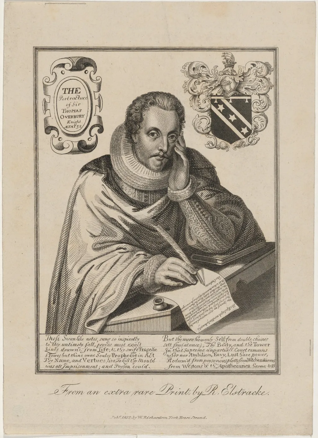 Sir Thomas Overbury, by Unknown 19th Century, 1850