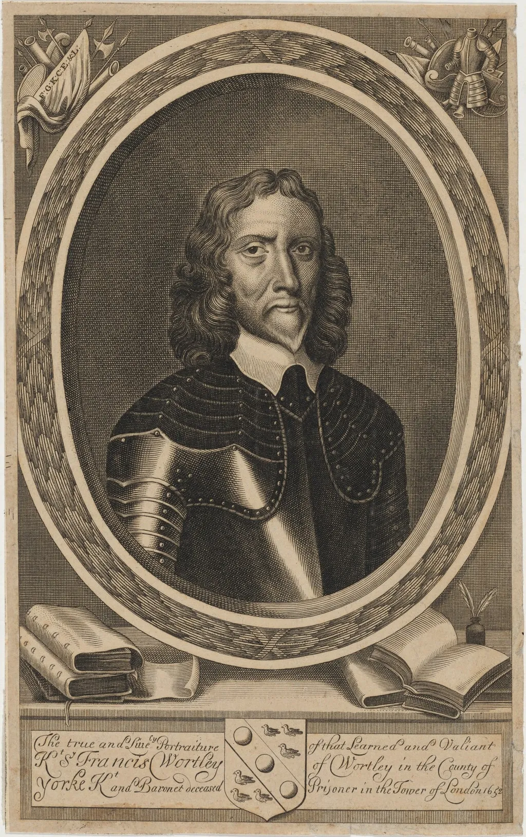 Sir Thomas Worthy, by Unknown 19th Century, ink, 1850