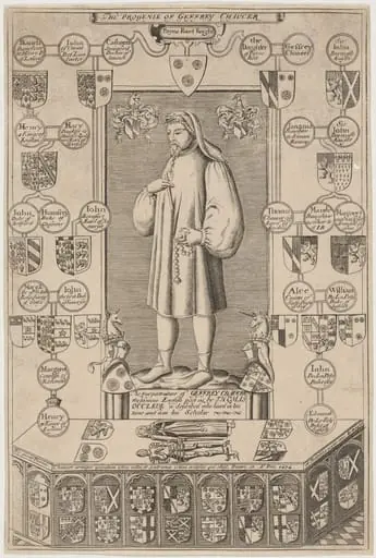 The Progenie of Geffrey Chaucer, by Unknown 19th Century