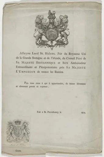 Title Page of Book by Alleyne, Lord St. Helens, by Unknown 19th Century