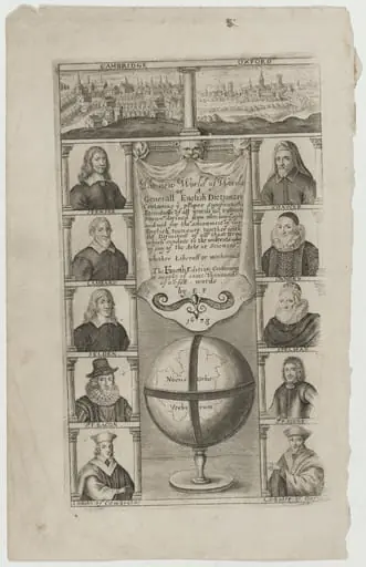 Title Page to The New World of Words or A General English Dictionary, by Unknown 19th Century