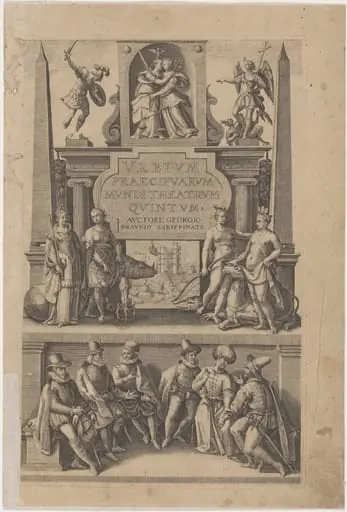Title Page to Urbium Praecipuarum Mundi Theatrum Quintum, by Unknown 19th Century