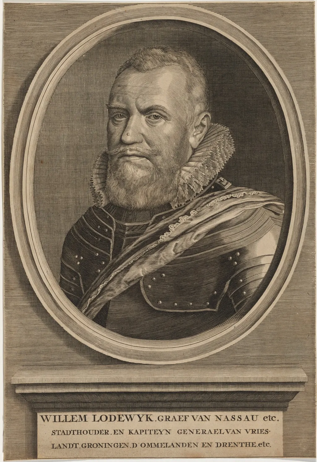 Willem Lodewyk, Count of Nassau, by Unknown 19th Century, ink, 1850