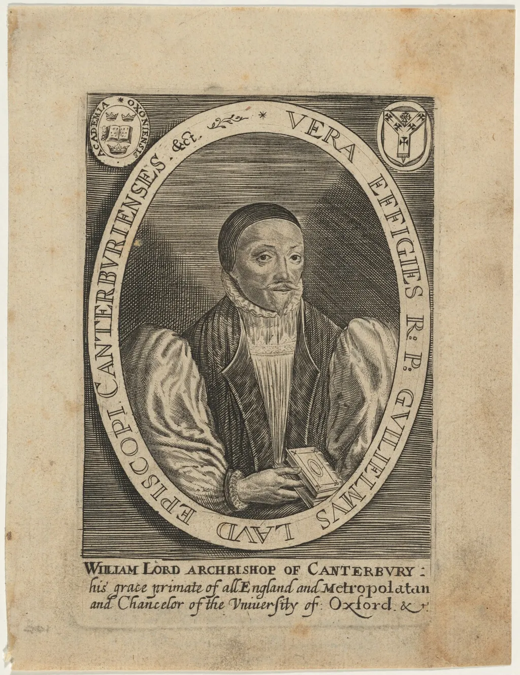 William Laud, Archbishop of Canterbury, by Unknown 19th Century, ink, 1850