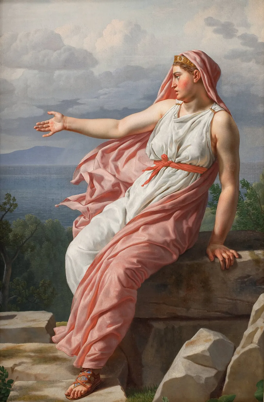 Alcyone's Farewell to her Husband. From Ovid's Metamorphoses, Song XI, by Unknown artist
